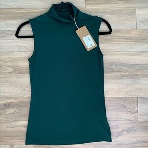 Hugo Boss Enani Sleeveless Turtleneck Top